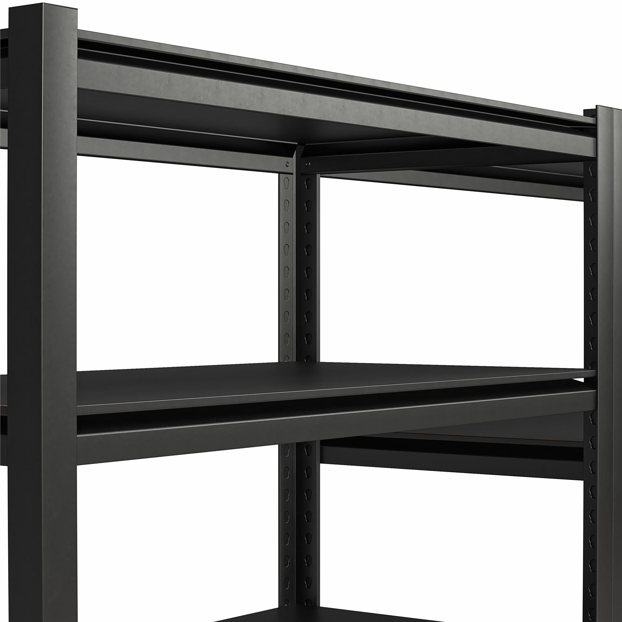 Systembuild Evolution Rack-Tite 5-Shelf Toolless Steel Frame Garage Storage Shelving Unit - Pewter