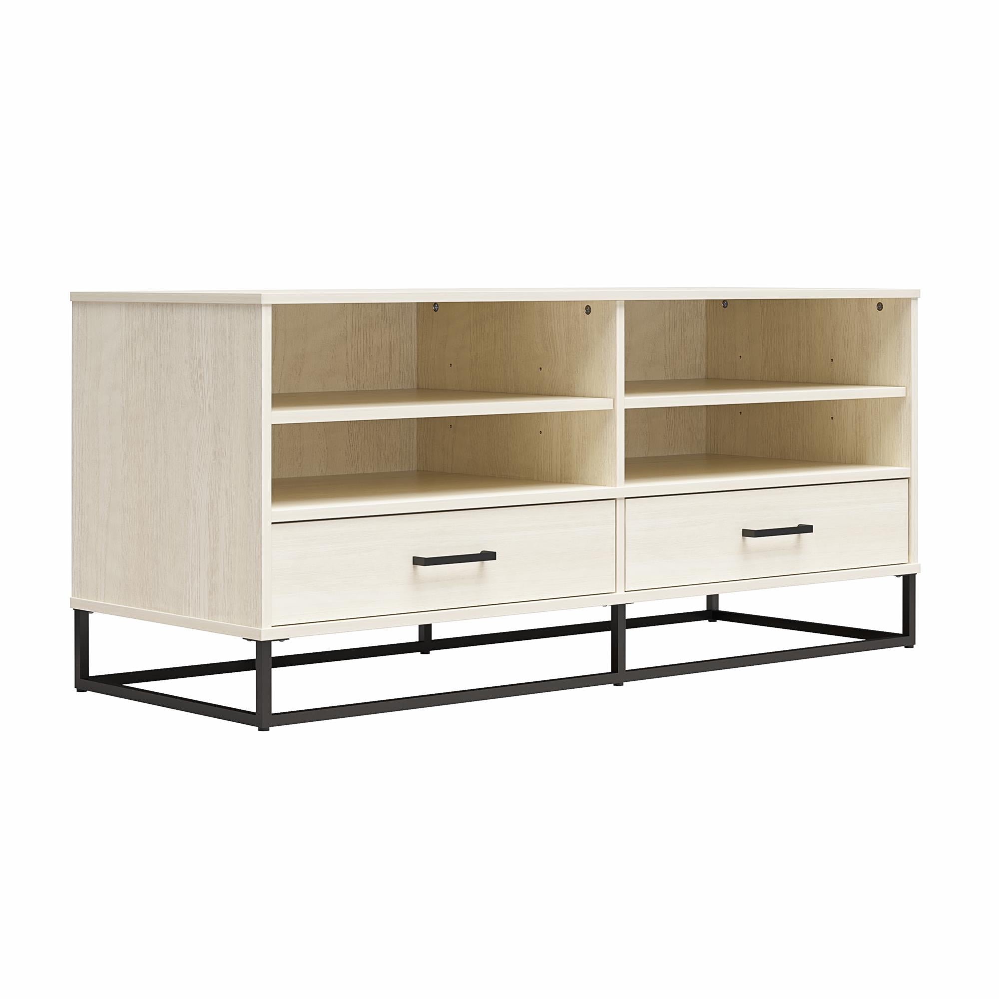 Novogratz Kelly TV Stand with Drawers for TVs up to 55" - Ivory Oak