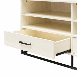 Novogratz Kelly TV Stand with Drawers for TVs up to 55" - Ivory Oak