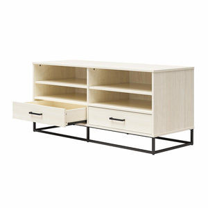 Novogratz Kelly TV Stand with Drawers for TVs up to 55" - Ivory Oak