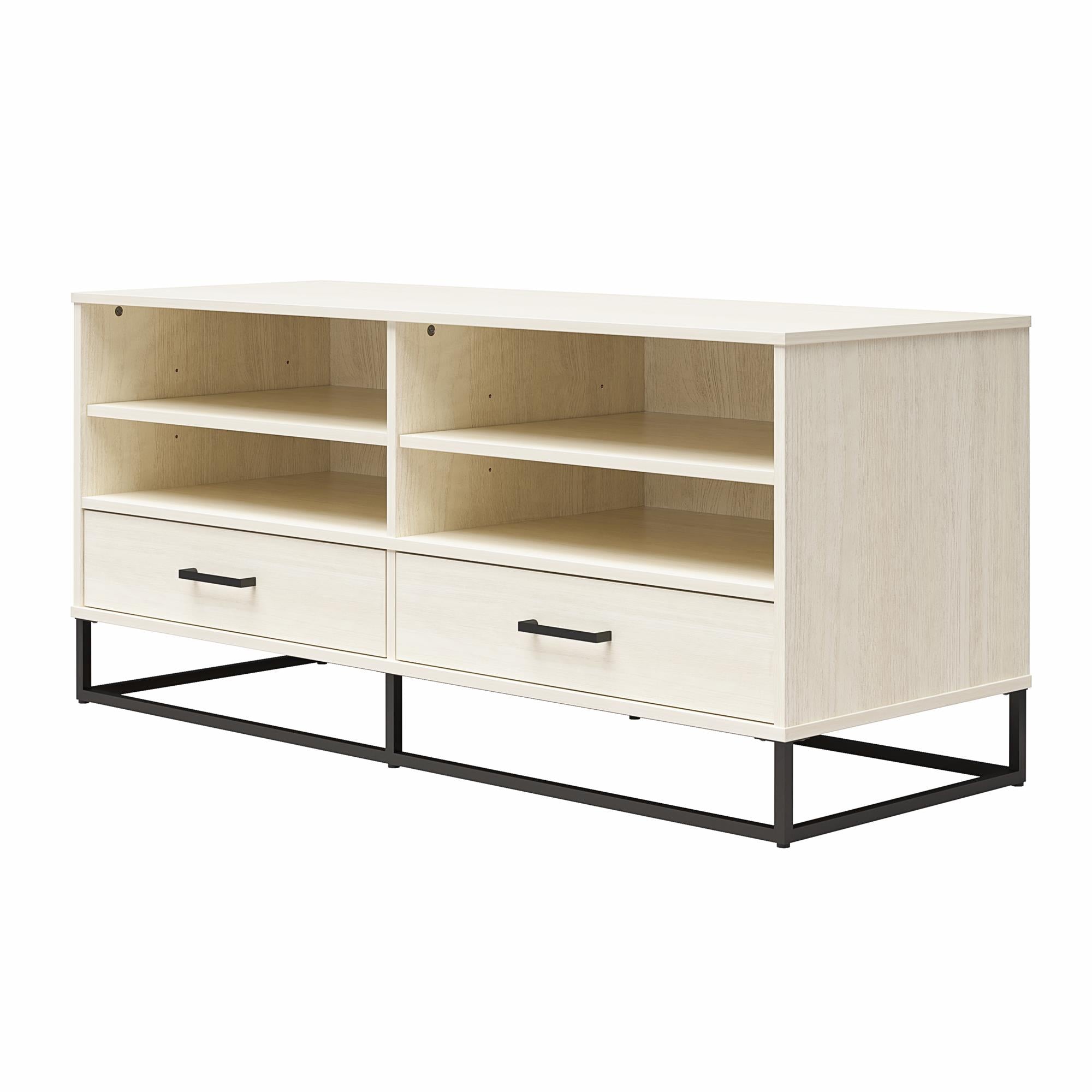 Novogratz Kelly TV Stand with Drawers for TVs up to 55" - Ivory Oak