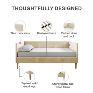 DHP Franklin Mid Century Daybed - Tan - Full