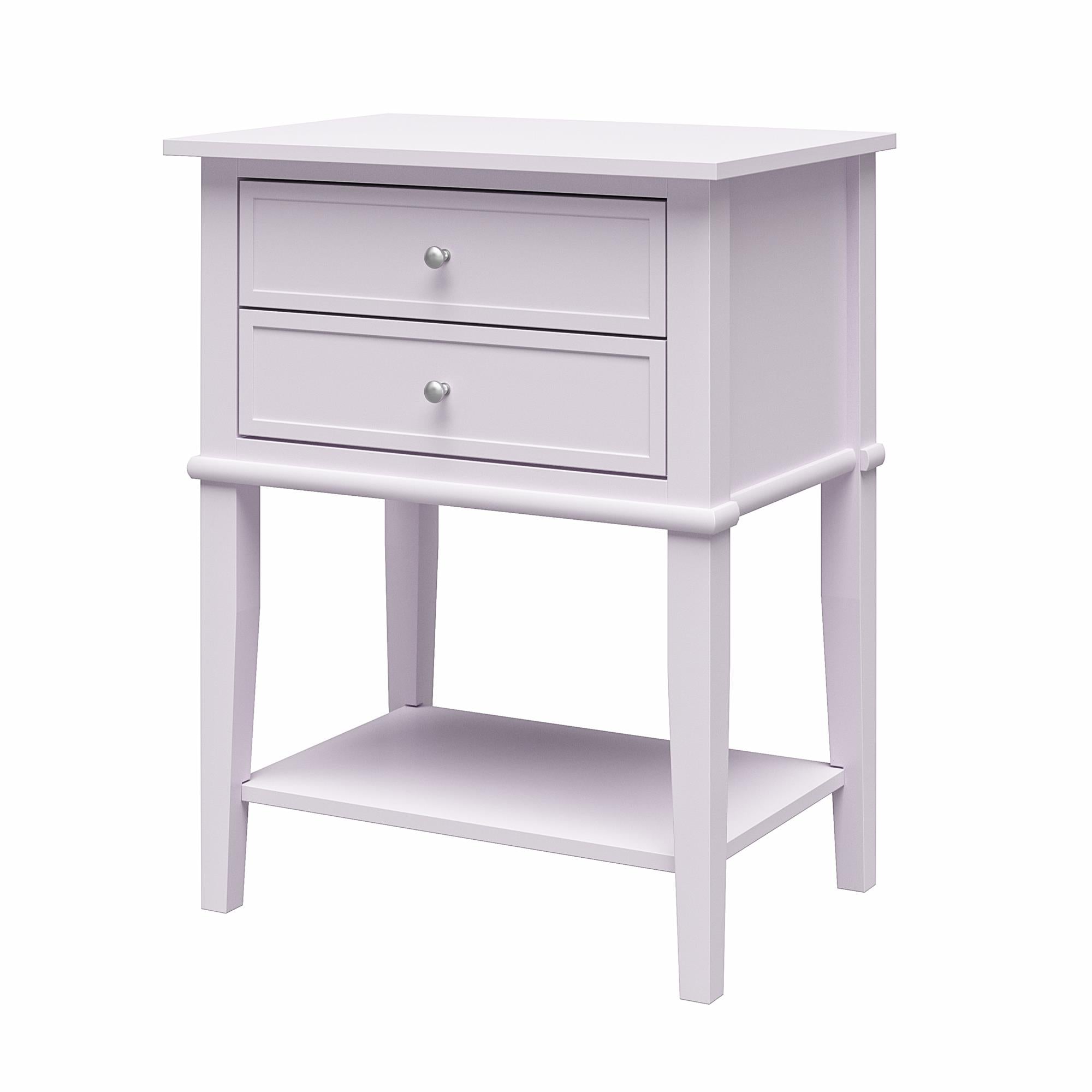 Ameriwood Home Franklin Accent Table with 2 Drawers - Lavender
