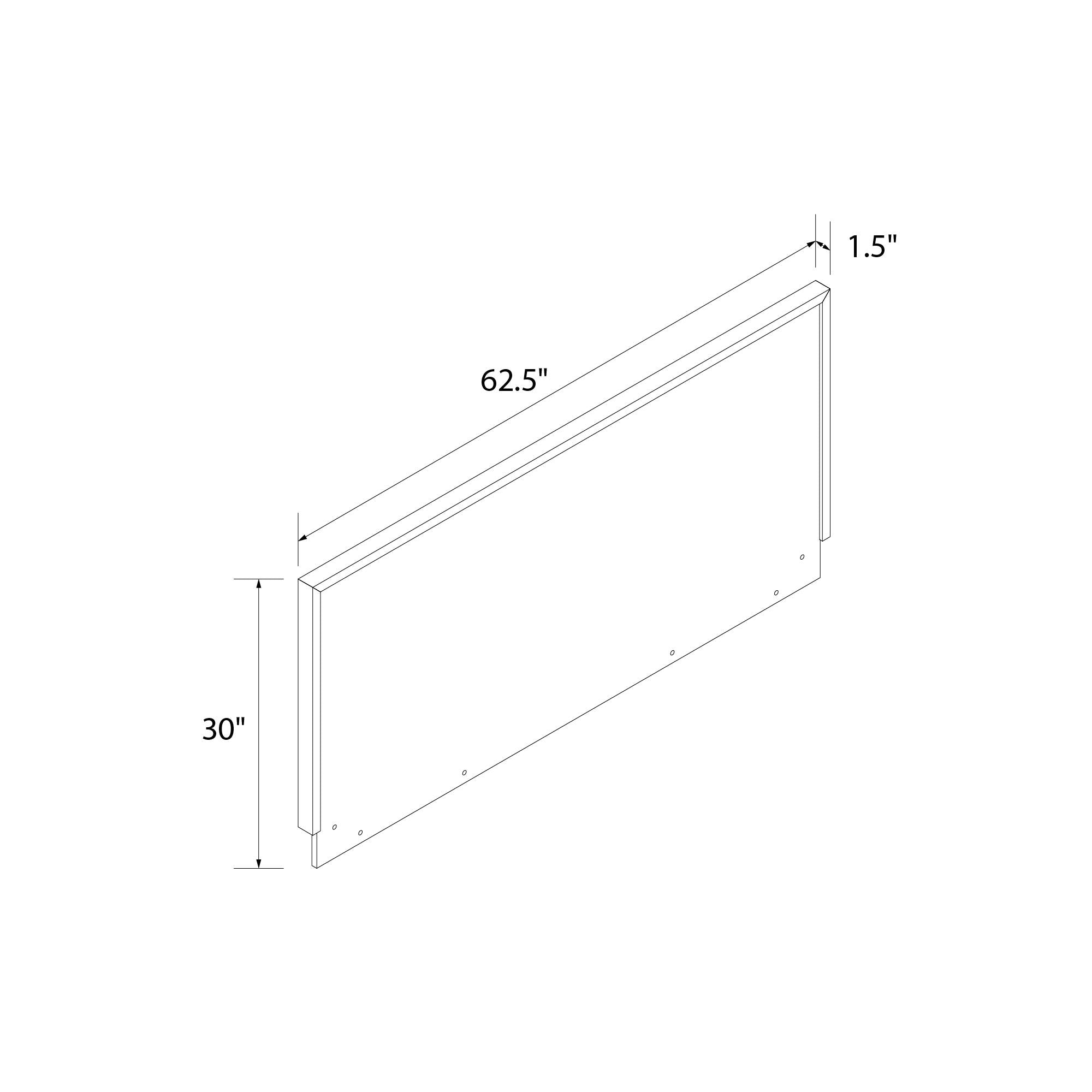 DHP Cologne Wood Bed Frame with Wood Headboard - Light Oak - Queen