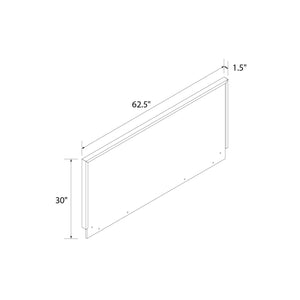 DHP Cologne Wood Bed Frame with Wood Headboard - Light Oak - Queen