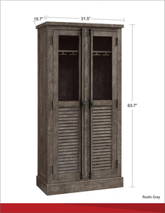 Ameriwood Home Sienna Park Beverage Cabinet - Weathered Oak