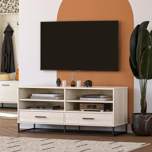 Novogratz Kelly TV Stand with Drawers for TVs up to 55" - Ivory Oak