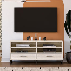 Novogratz Kelly TV Stand with Drawers for TVs up to 55" - Ivory Oak