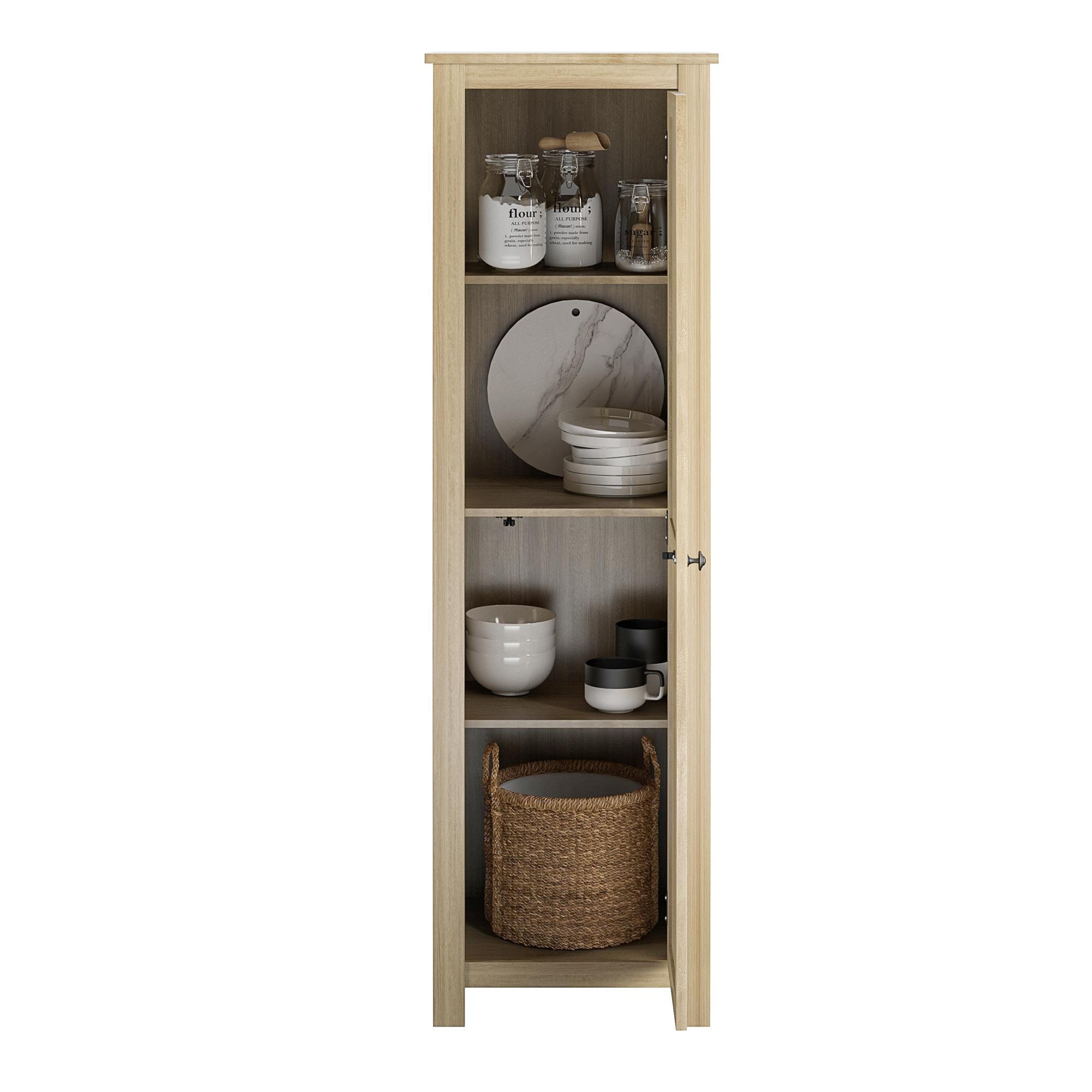 Ameriwood Home Lincoln Single Door Pantry  - Natural