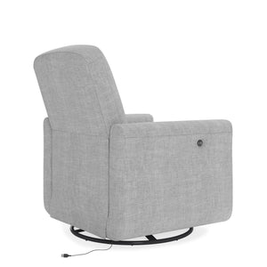 DHP Step Swivel Accent Chair with USB - Light Gray