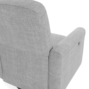 DHP Step Swivel Accent Chair with USB - Light Gray