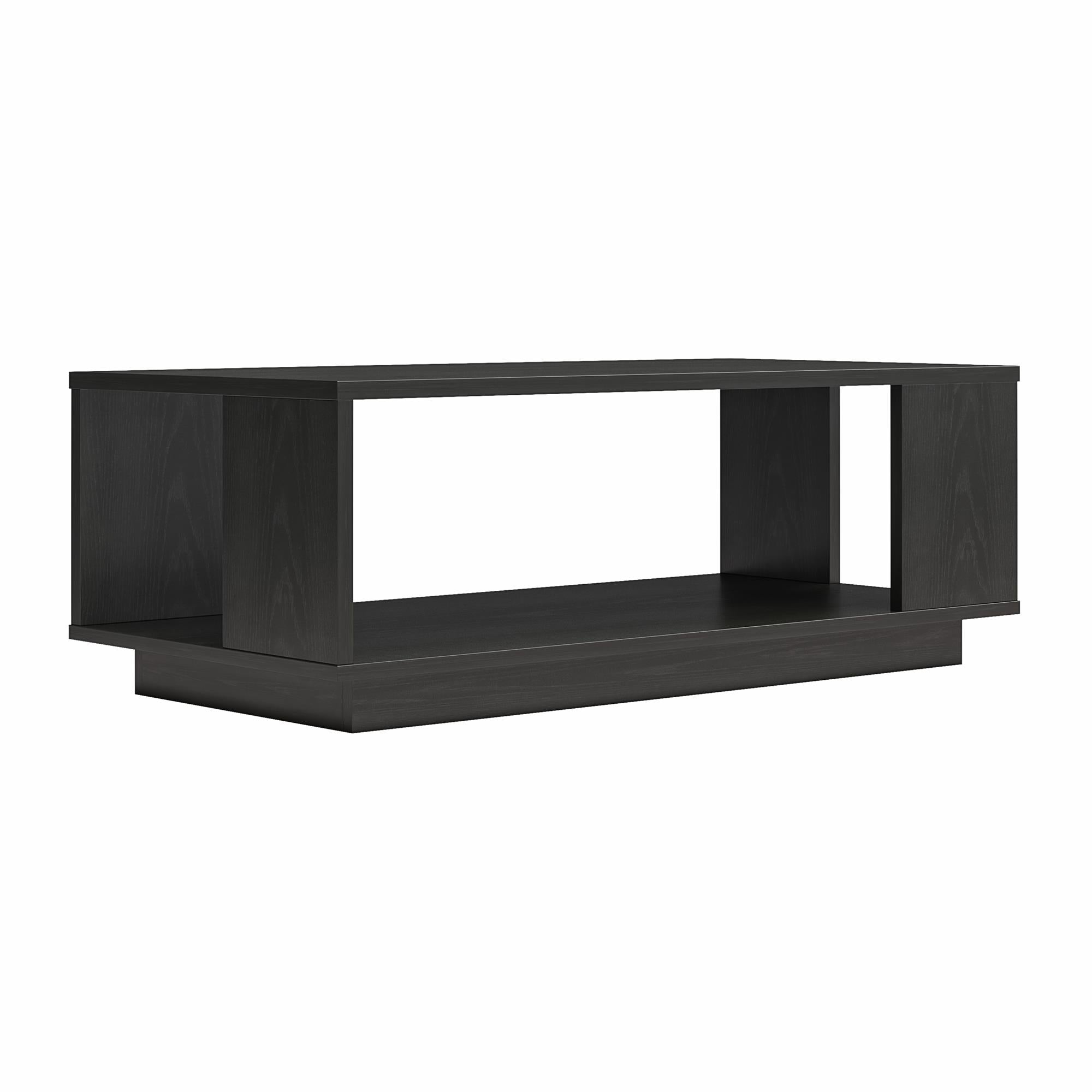 Ameriwood Home Knowle Contemporary Rectangle Coffee Table - Black Oak
