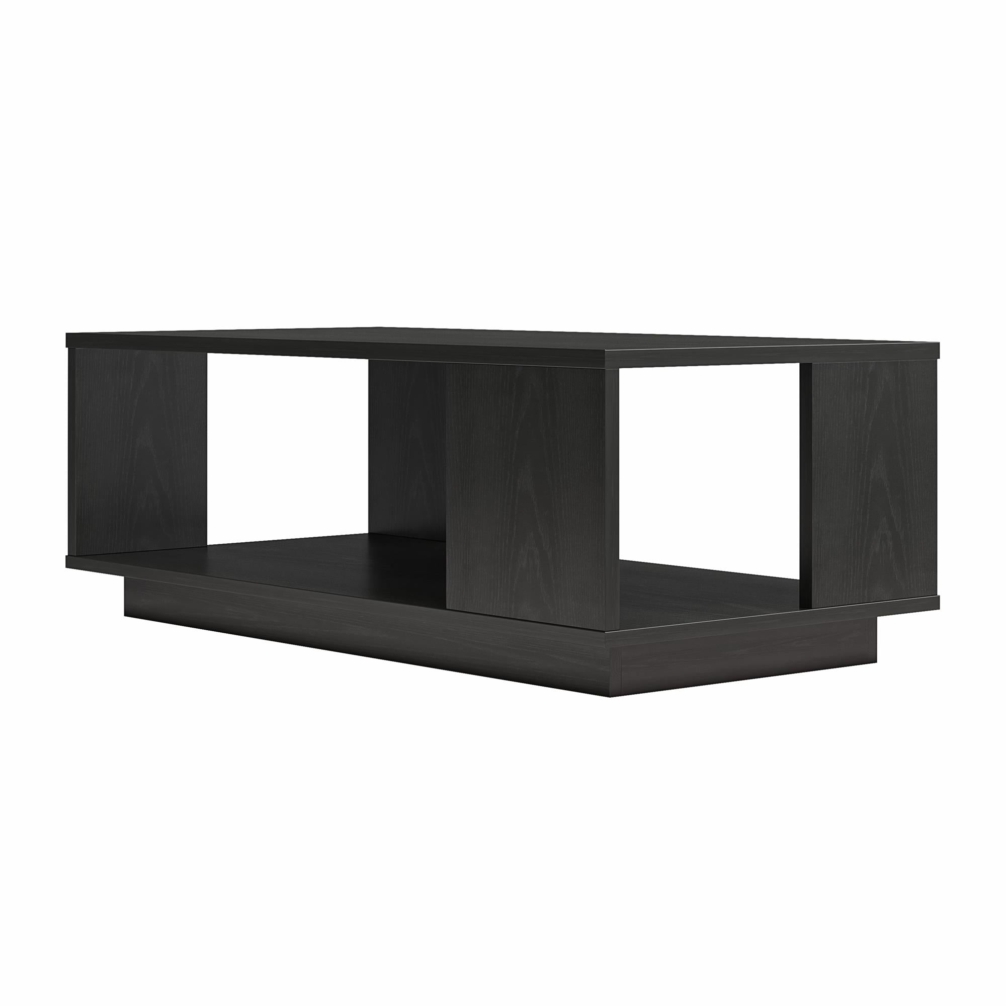 Ameriwood Home Knowle Contemporary Rectangle Coffee Table - Black Oak