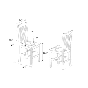 DHP Shiloh Counter Height Stools, Set of 2 - Rustic Brown - Set of 2