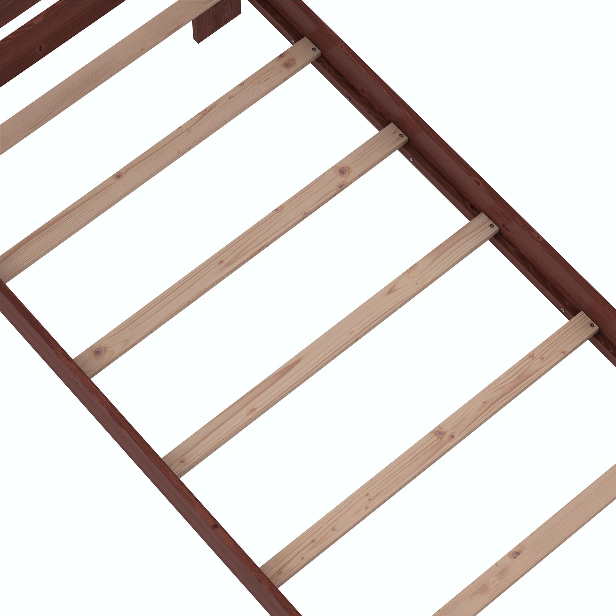 DHP Jaymee Kids' Wood Bed Frame - Deep Walnut - Twin
