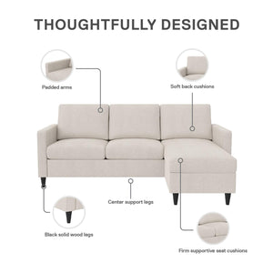 DHP Cooper Sectional Sofa - Beige