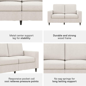 DHP Cooper Loveseat - Beige