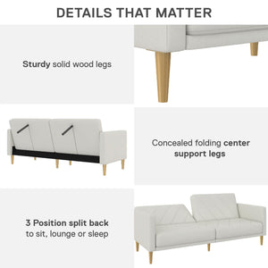 DHP Alicent Upholstered Daybed - Light Gray