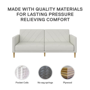 DHP Alicent Upholstered Daybed - Light Gray