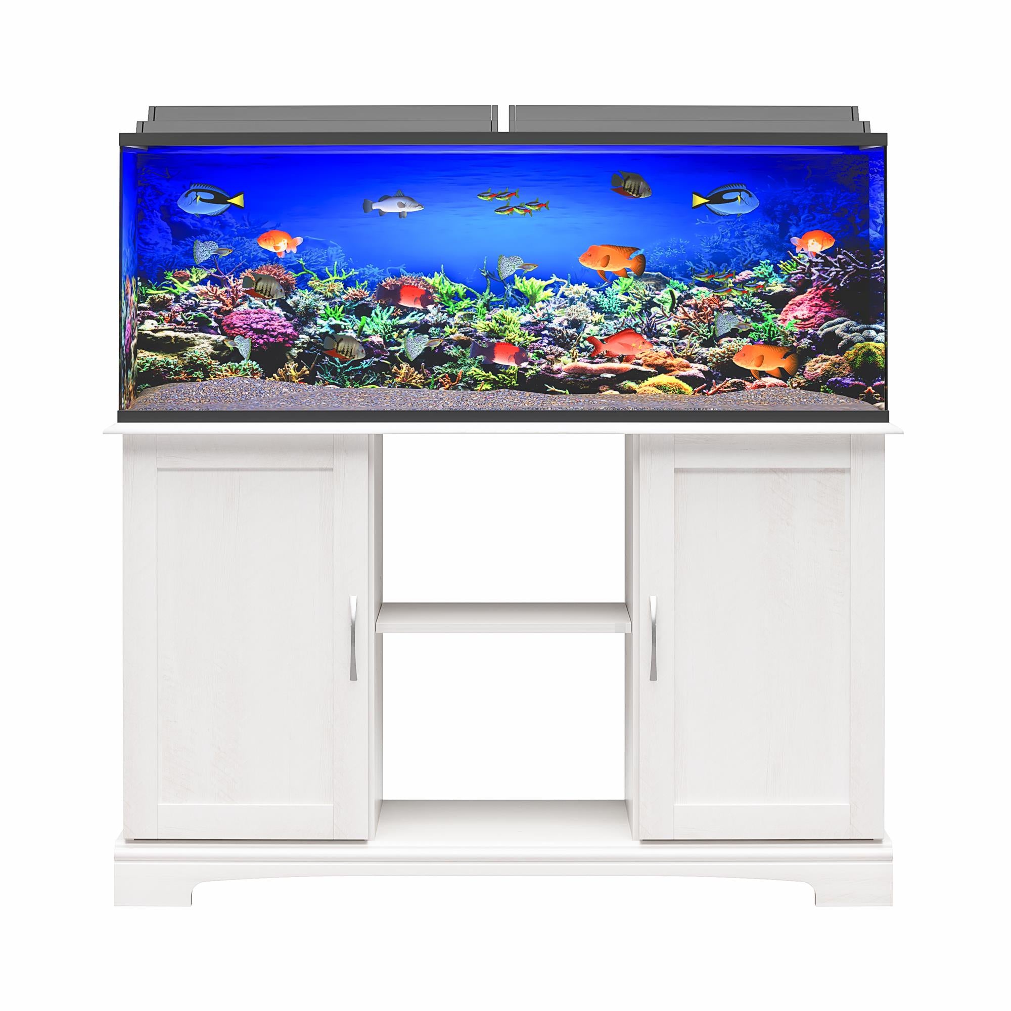 Ollie & Hutch Harbor 50 - 75 Gallon Aquarium or Terrarium Stand - Ivory Oak