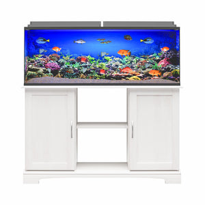 Ollie & Hutch Harbor 50 - 75 Gallon Aquarium or Terrarium Stand - Ivory Oak