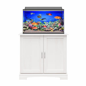 Ollie & Hutch Harbor 29 - 37 Gallon Aquarium or Terrarium Stand - Ivory Oak