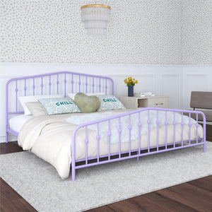 Novogratz Bushwick Metal Bed - Lavender - King