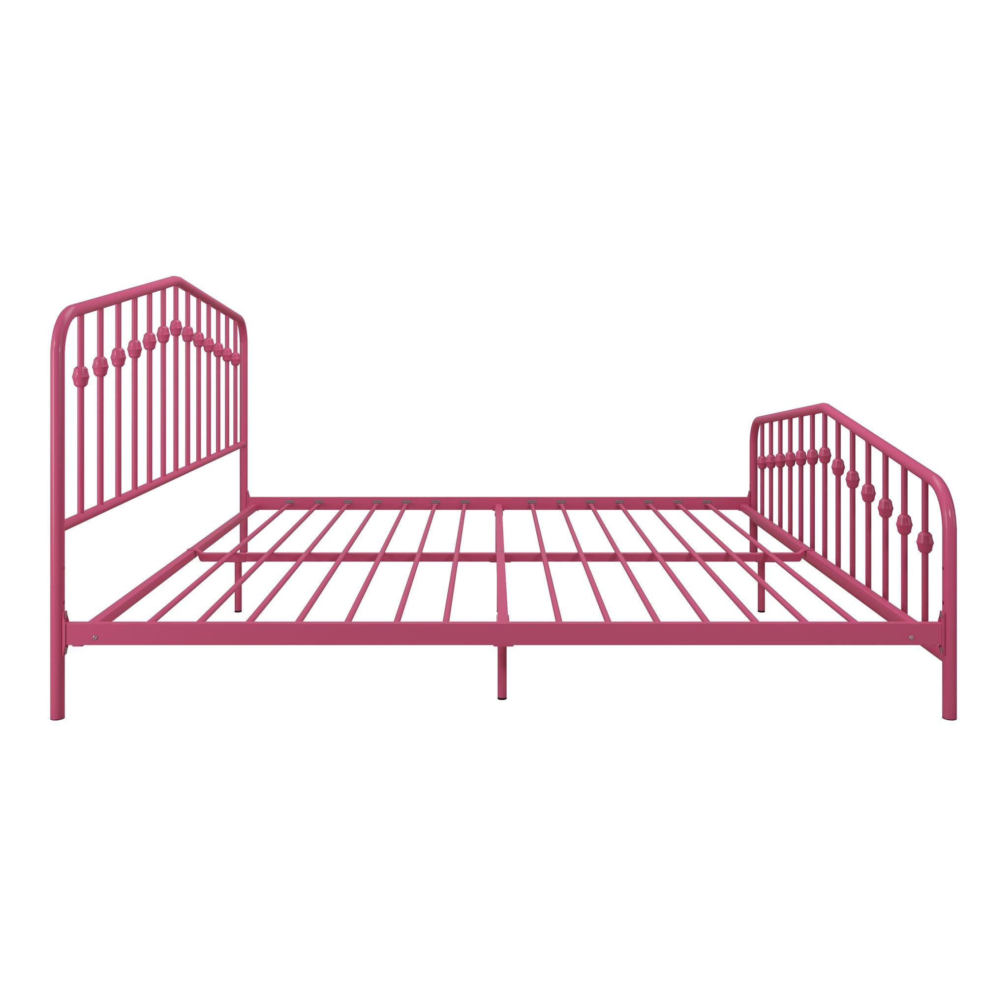 Novogratz Bushwick Metal Bed - Hot Pink - King