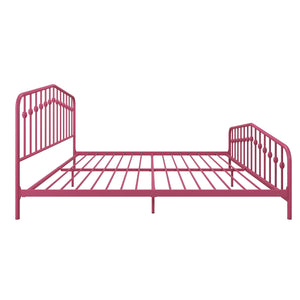 Novogratz Bushwick Metal Bed - Hot Pink - King