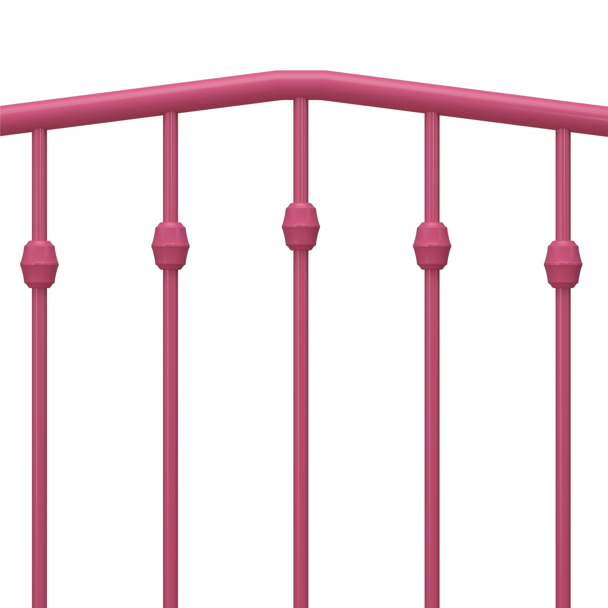 Novogratz Bushwick Metal Bed - Hot Pink - King