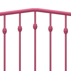 Novogratz Bushwick Metal Bed - Hot Pink - King