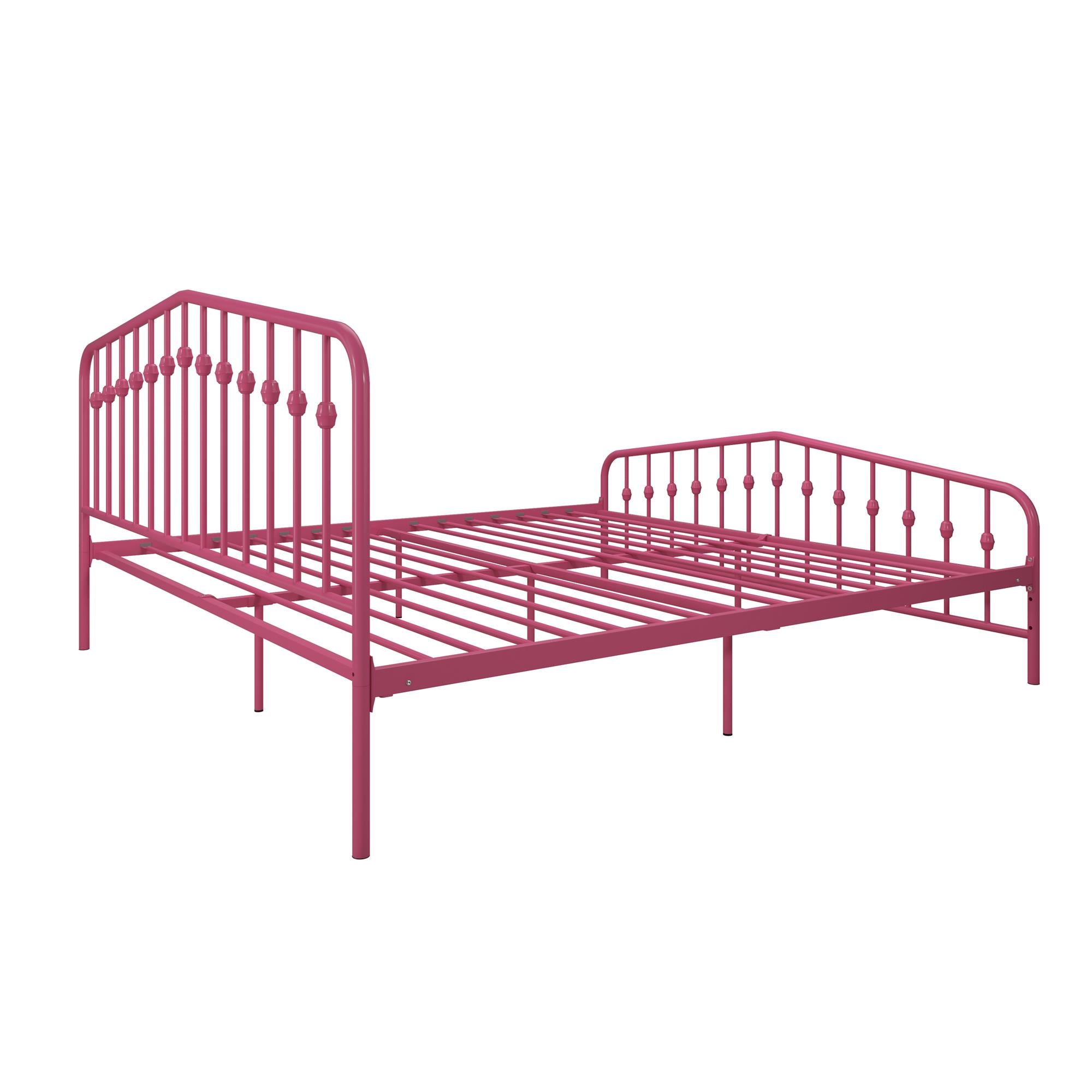 Novogratz Bushwick Metal Bed - Hot Pink - King