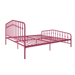 Novogratz Bushwick Metal Bed - Hot Pink - King