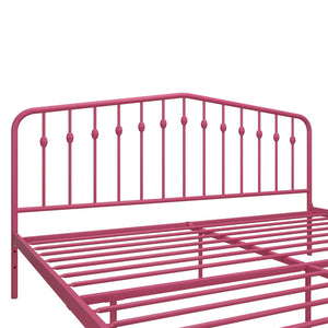 Novogratz Bushwick Metal Bed - Hot Pink - King