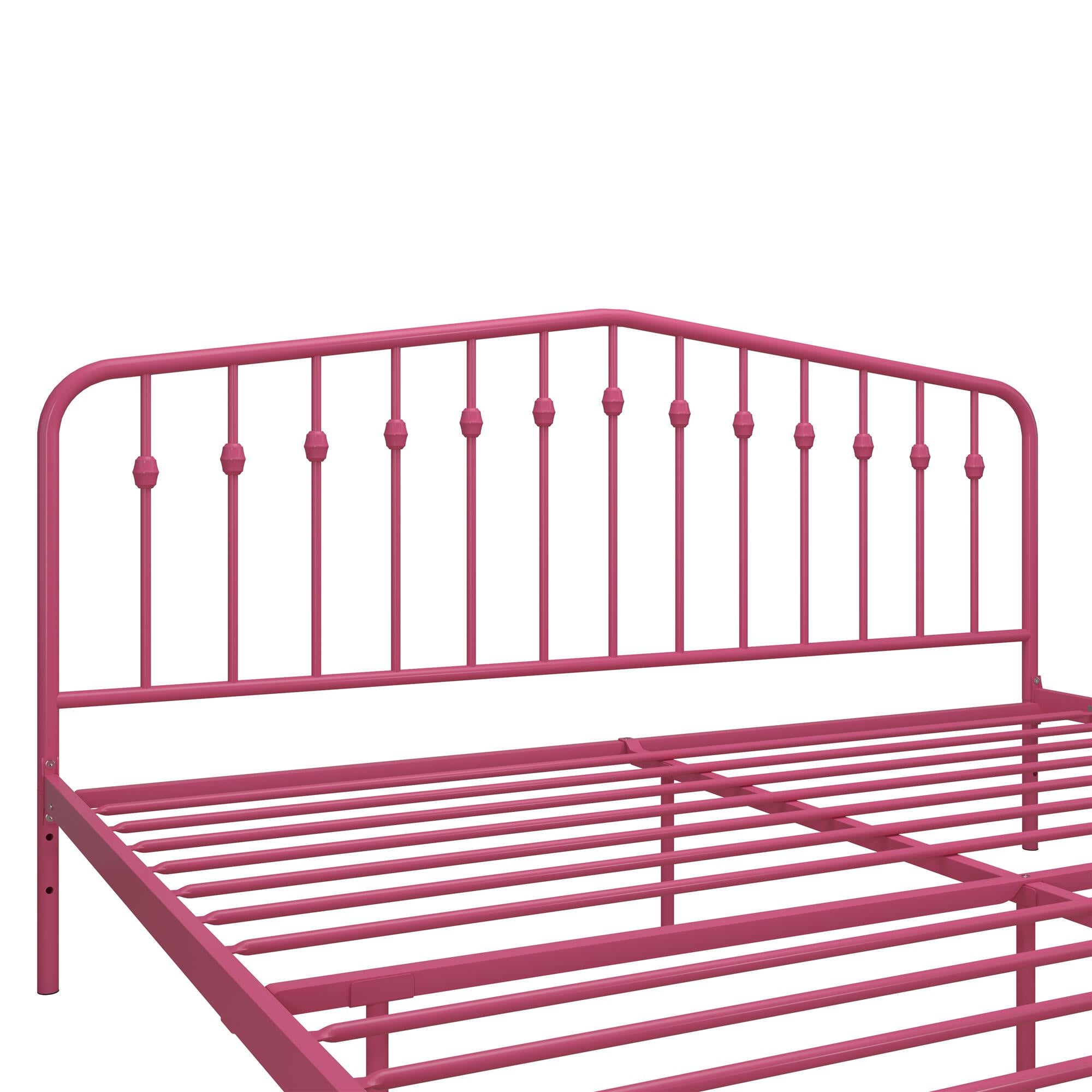 Novogratz Bushwick Metal Bed - Hot Pink - King