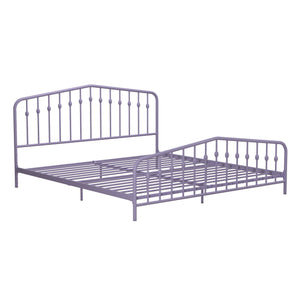 Novogratz Bushwick Metal Bed - Lavender - King