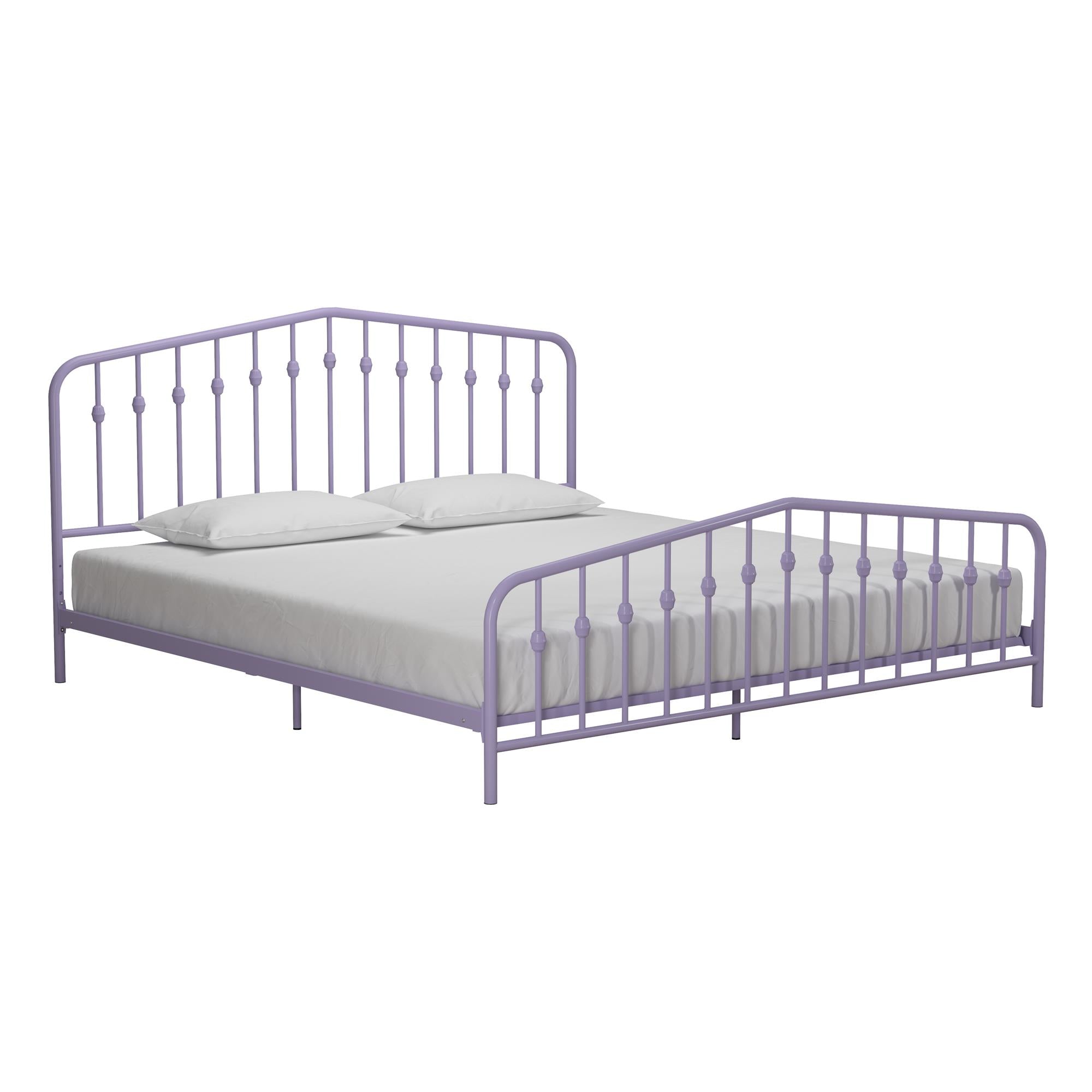 Novogratz Bushwick Metal Bed - Lavender - King