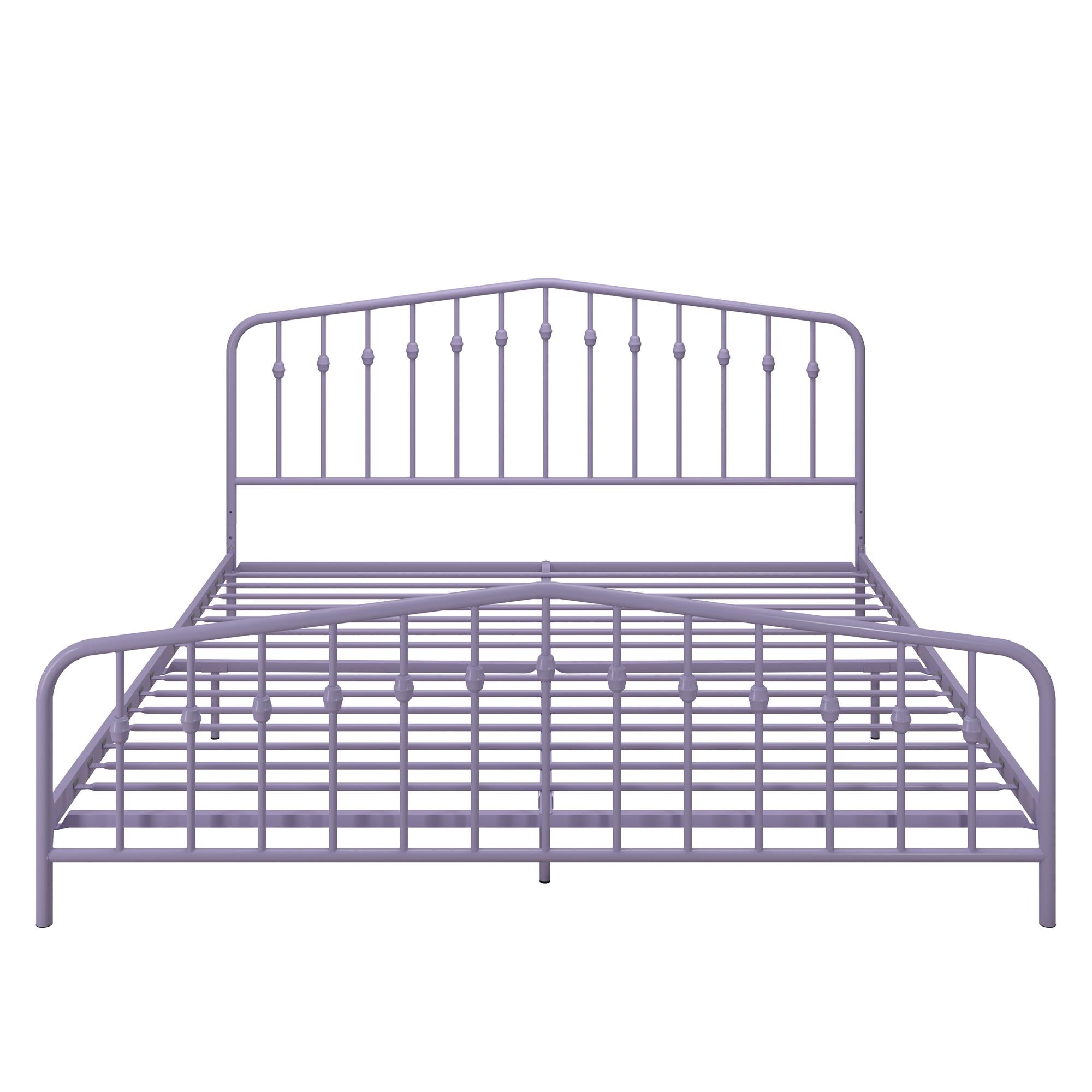Novogratz Bushwick Metal Bed - Lavender - King