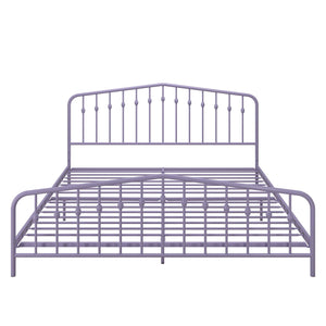 Novogratz Bushwick Metal Bed - Lavender - King