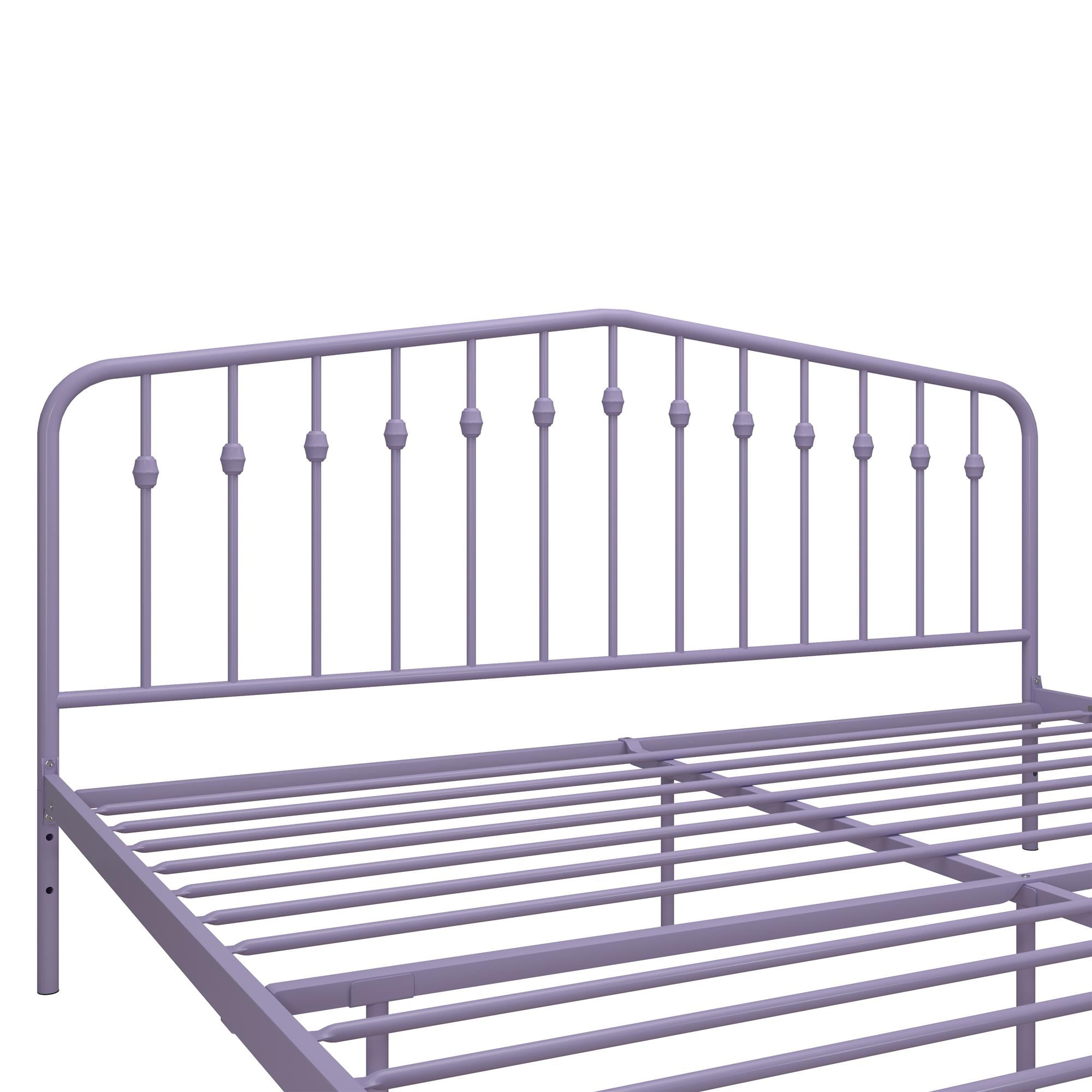 Novogratz Bushwick Metal Bed - Lavender - King