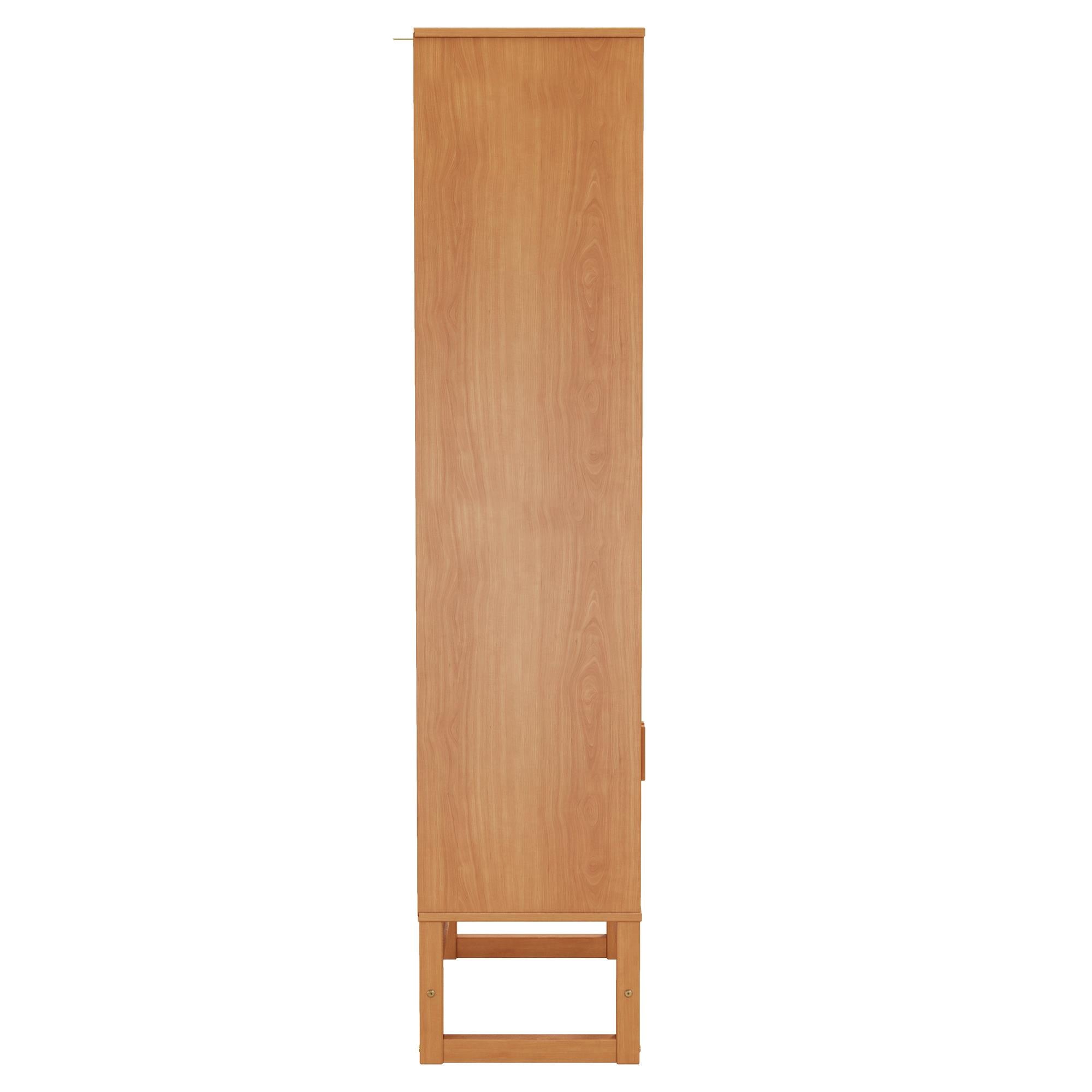 Ren Home Talo 3 Shelf Bookcase with 2 Doors - Natural