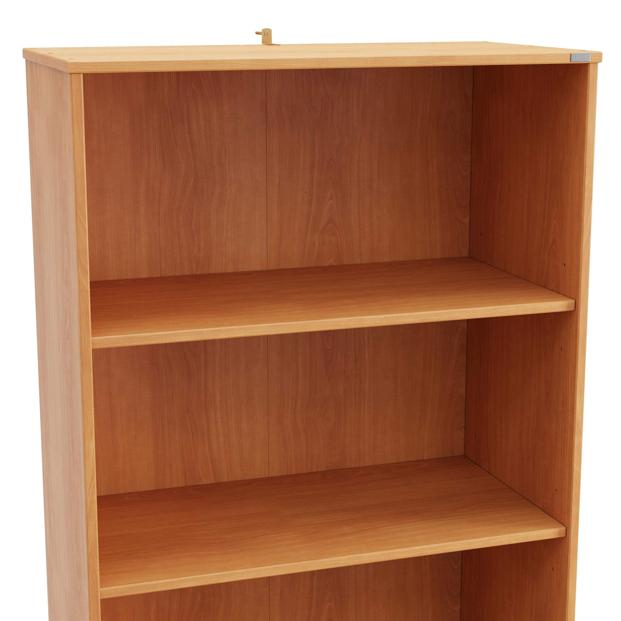 Ren Home Talo 3 Shelf Bookcase with 2 Doors - Natural