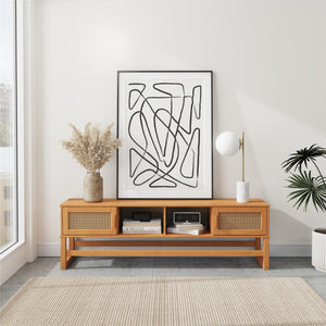 Ren Home Talo Media Console TV Stand - Natural