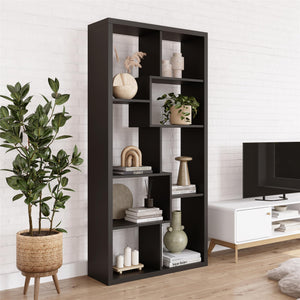 Ren Home Leva Tall Bookcase - Black