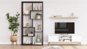 Ren Home Leva Tall Bookcase - Black