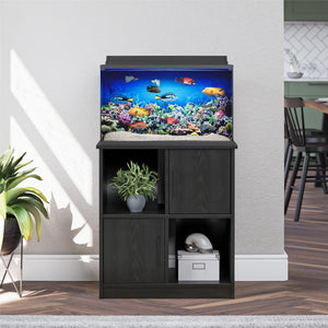 Ollie & Hutch Dory 10/20 Gallon Aquarium or Terrarium Stand - Black Oak