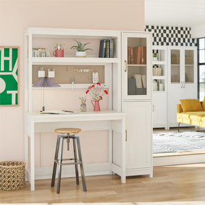 Mr. Kate Tess 2-Door Storage Cabinet - Ivory Oak