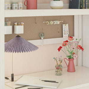 Mr. Kate Tess Standing Desktop & Workstation - Ivory Oak