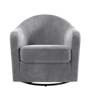 DHP Gentle Swivel Accent Chair - Light Gray