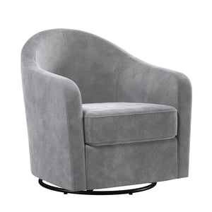 DHP Gentle Swivel Accent Chair - Light Gray